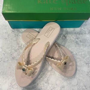 Brand New Kate Spade Denise Bow Flip Flops 8